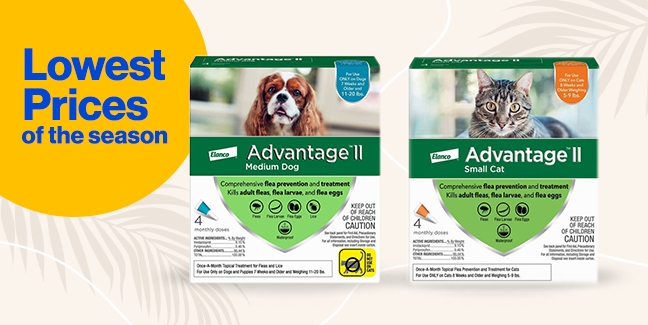 Lowest Prices of the Season! Save on Advantage(R) II Flea & Tick Topicals