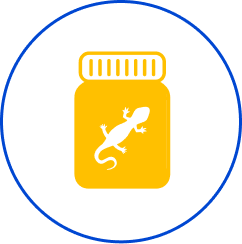 Reptile Health & Wellness Bottle Vector