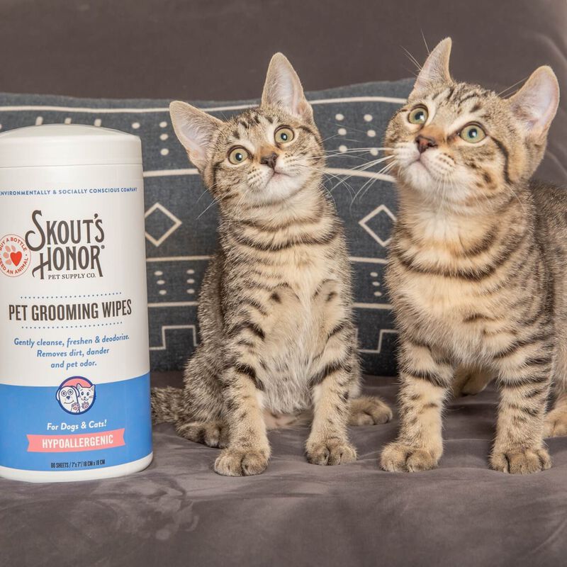 Skout'S Honor Hypoallergenic Pet Grooming Wipes For Dogs & Cats