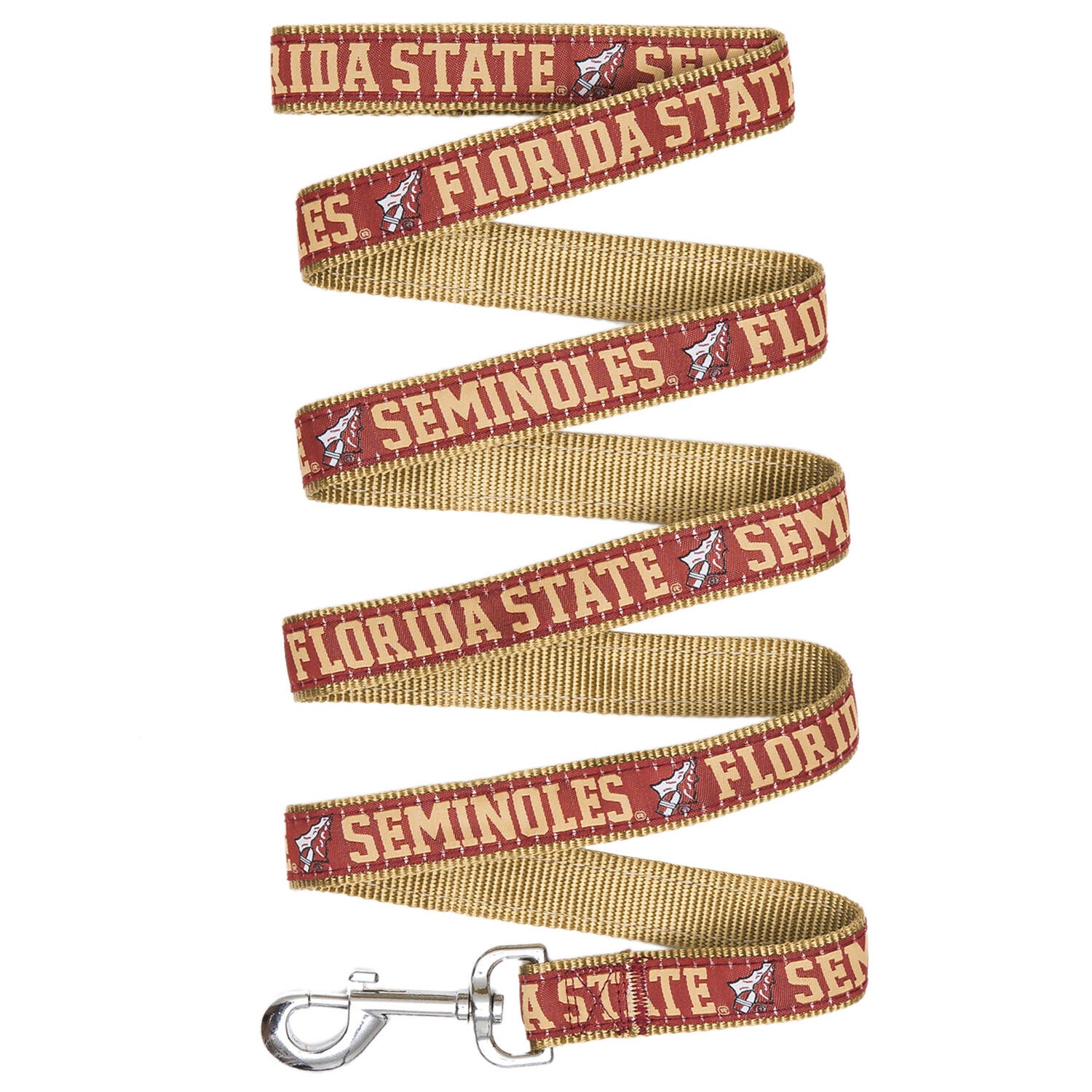 Pets First Ncaa Licensed Florida State University Seminoles Satin Dog Leash, Medium
