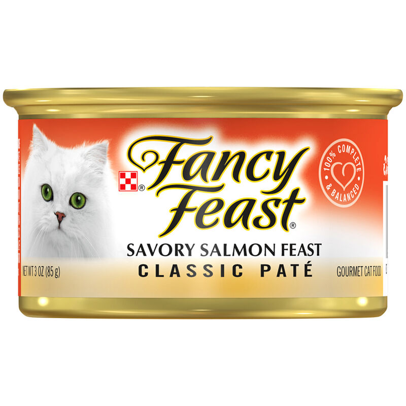 Fancy Feast Salmon Feast Pate Classic Grain Free Wet Cat Food