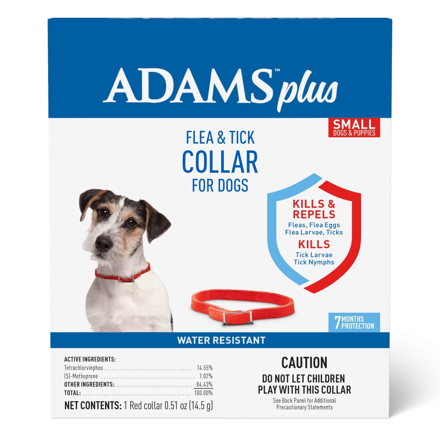 Adams Plus Flea & Tick Dog Collar, Large Dogs