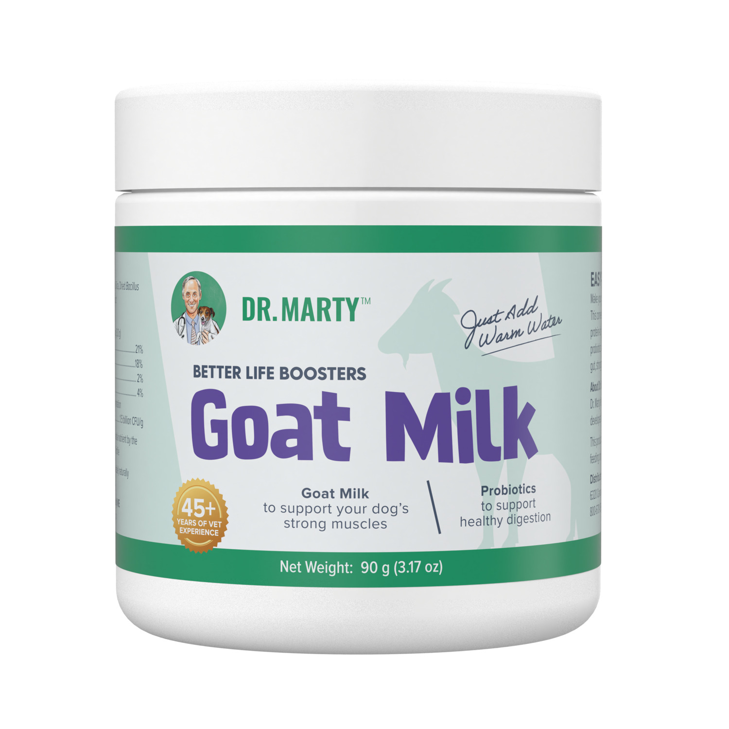 Dr. Marty Better Life Boosters Dehydrated Goat Milk Dog Food Supplement