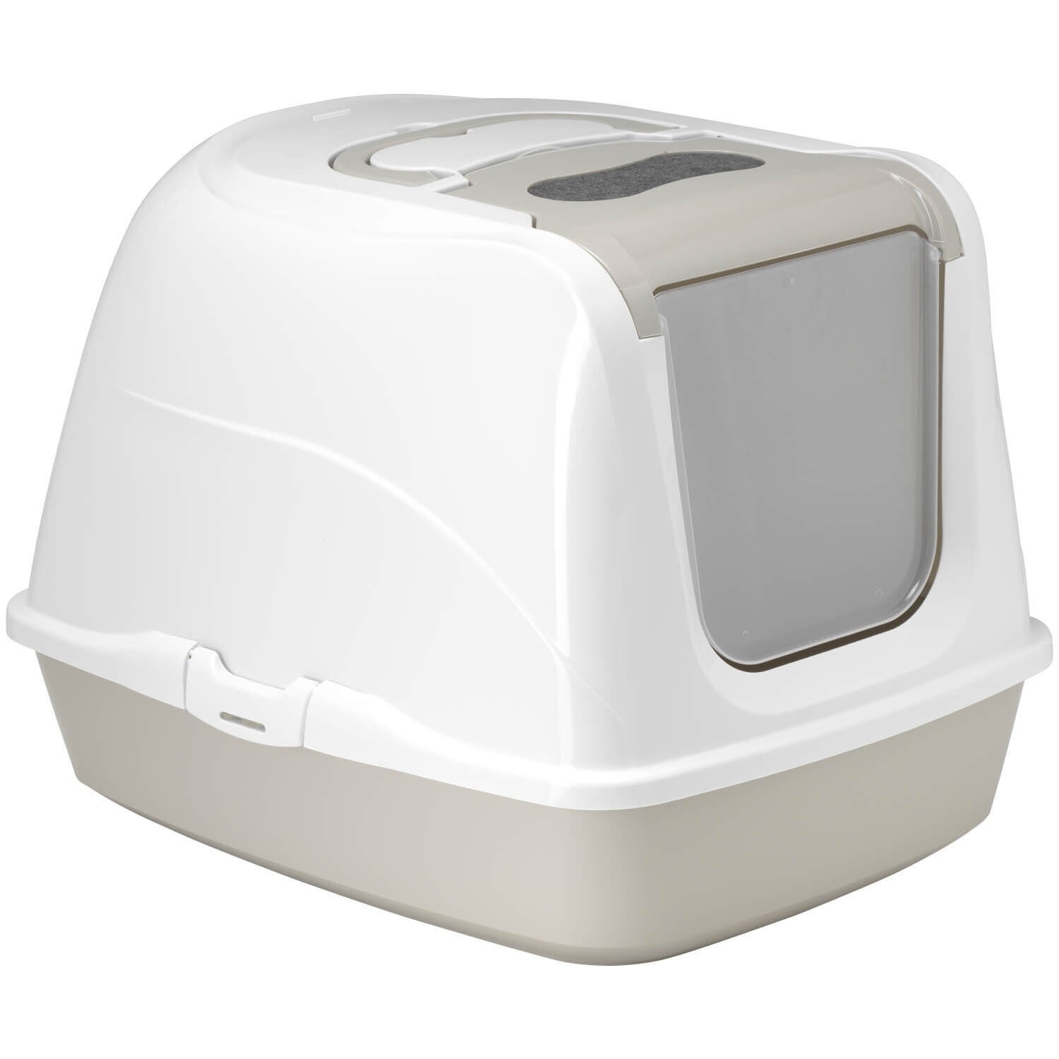 Moderna Flip Hooded Cat Litter Box - Grey, Extra Large