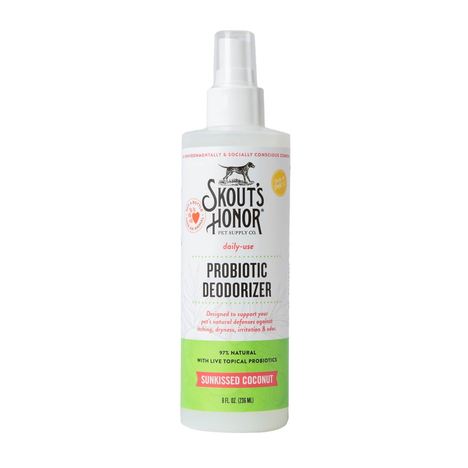 Skout's Honor Probiotic Deodorizer Spray, Sunkissed Coconut