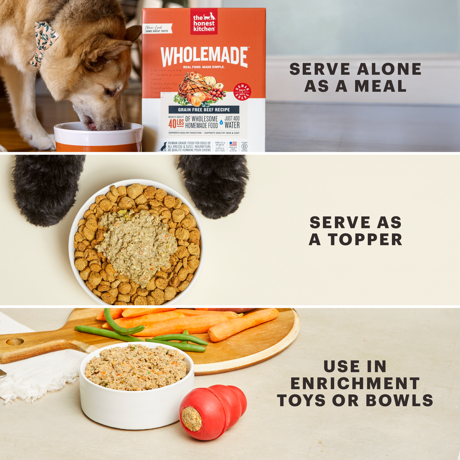 The Honest Kitchen Wholemade Whole Grain Chicken Recipe Dehydrated Dog Food, 7-Lb