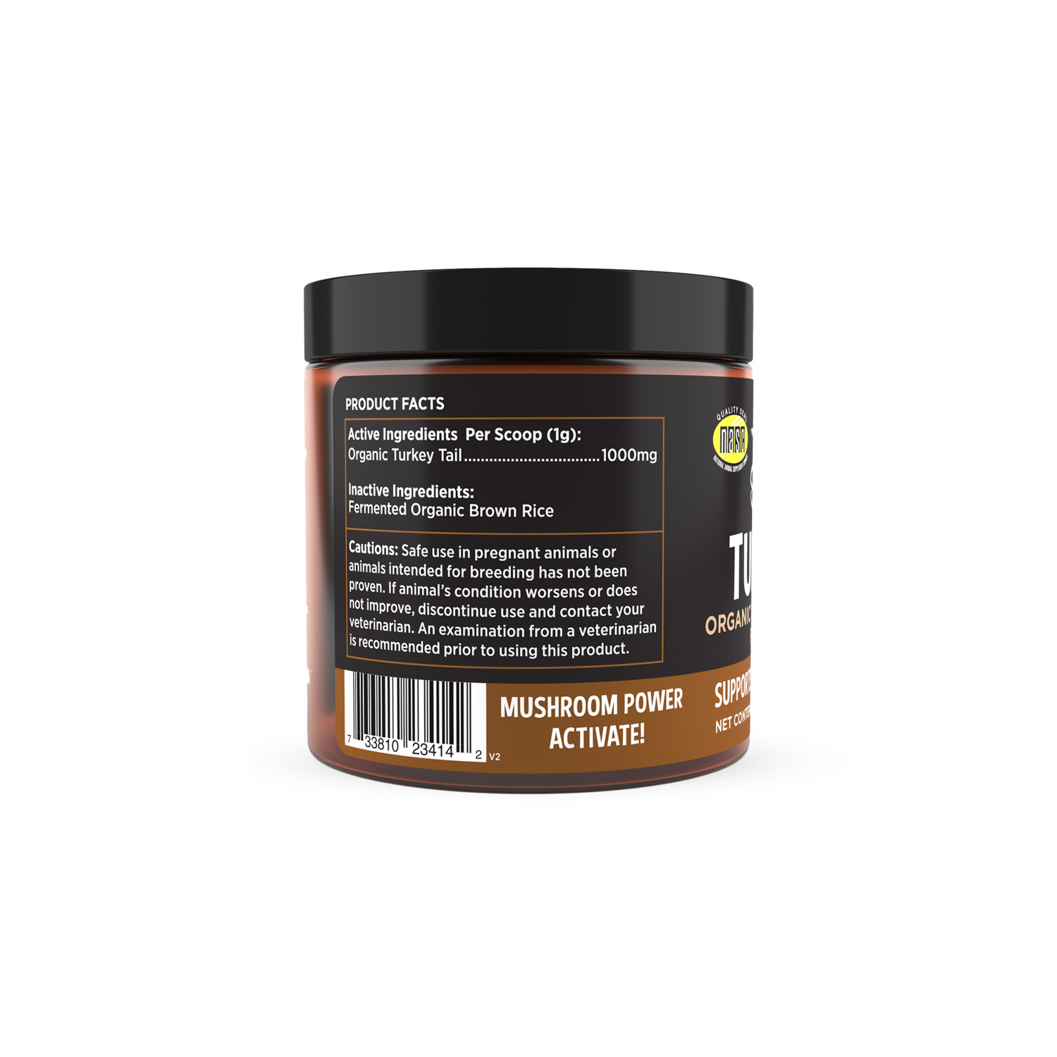 Super Snouts Turkey Tail Immunity Dog Supplement, 2.64-Oz