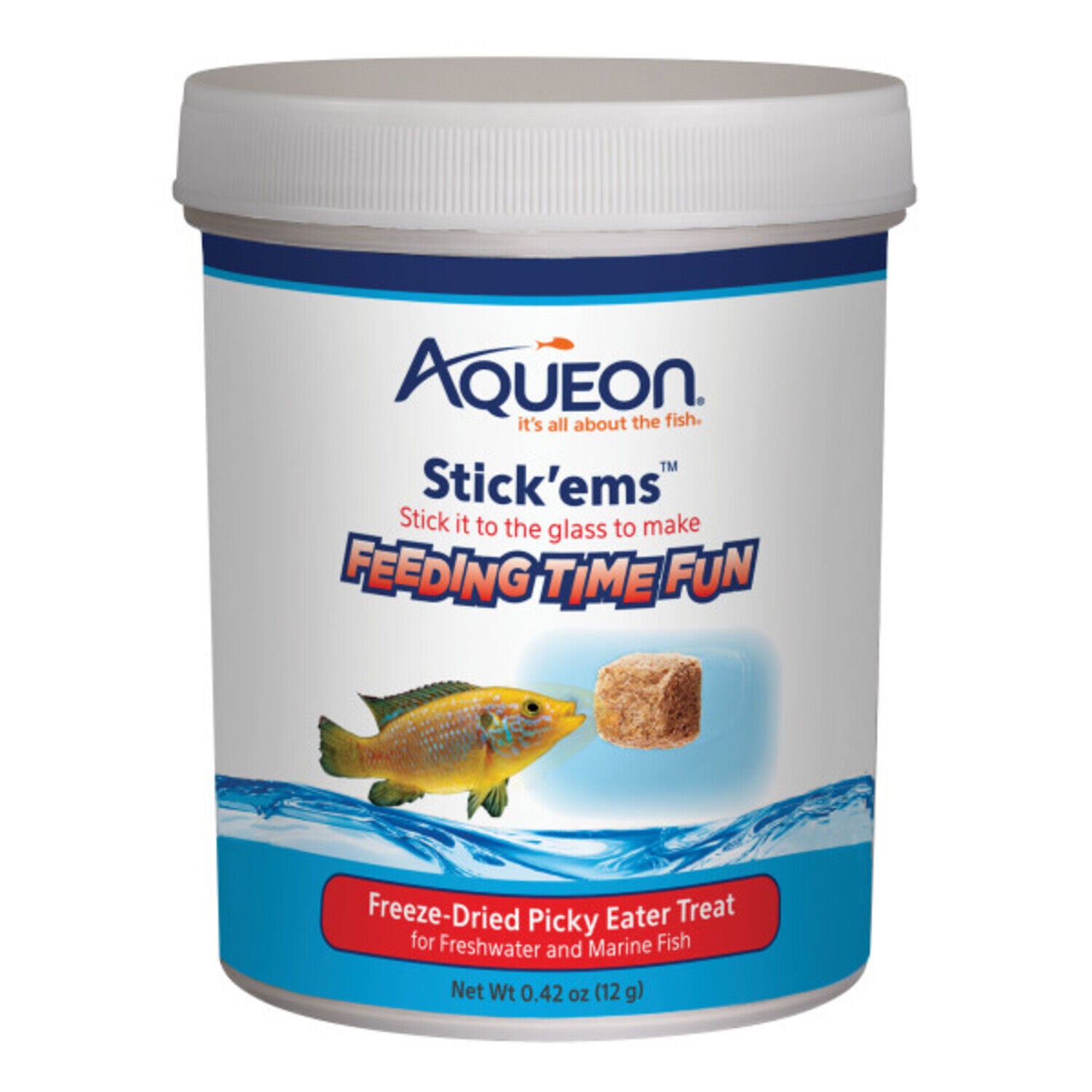Aqueon Stick'ems Freeze-Dried Picky Eater Fish Treat, 0.42 Oz
