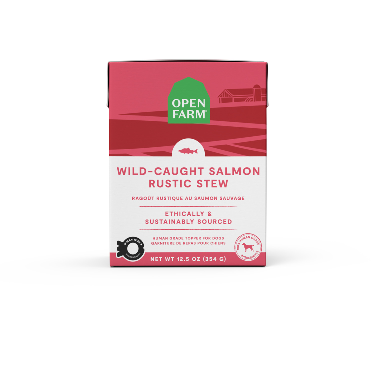 Open Farm Wild-Caught Salmon Rustic Stew Wet Dog Food & Food Topper, 12.5Oz