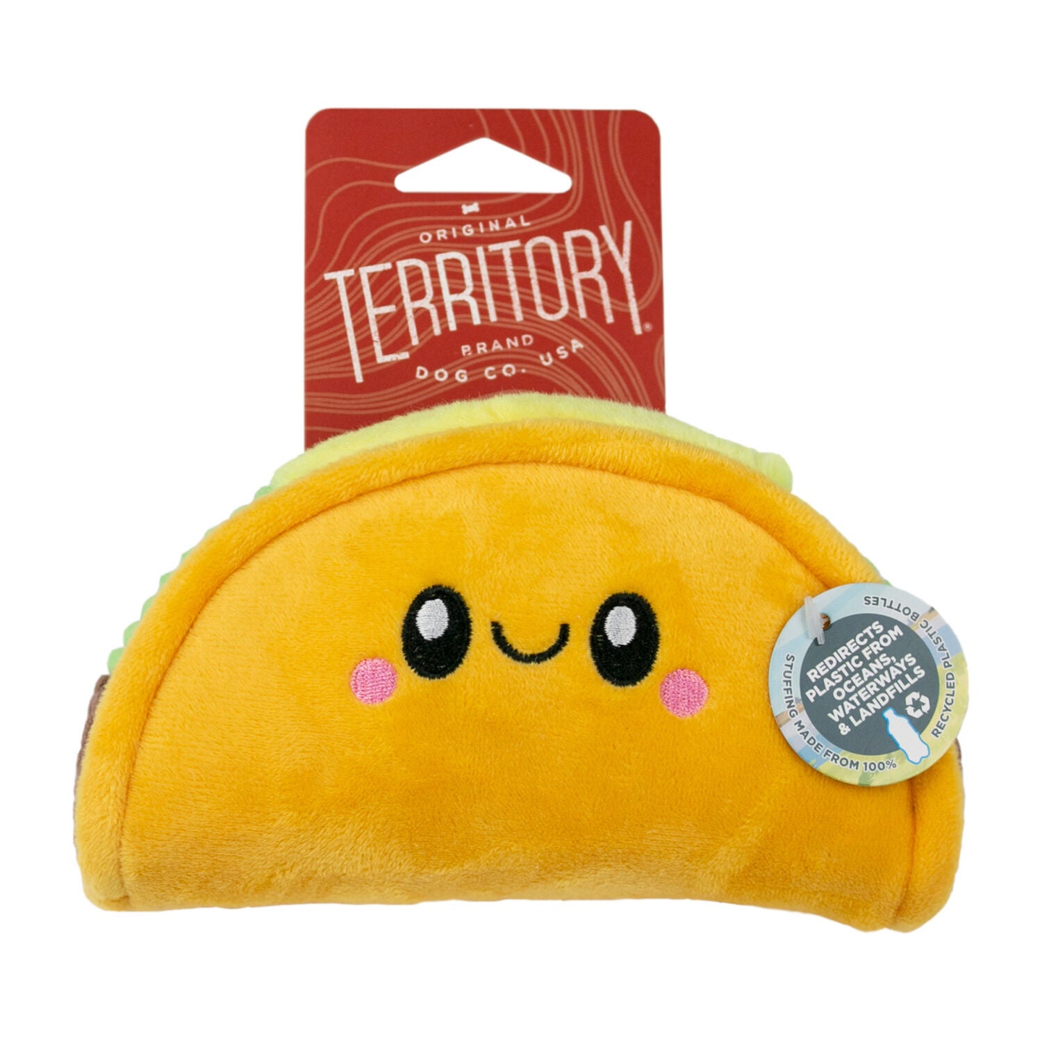 Territory Taco With Squeaker Dog Toy, 6"