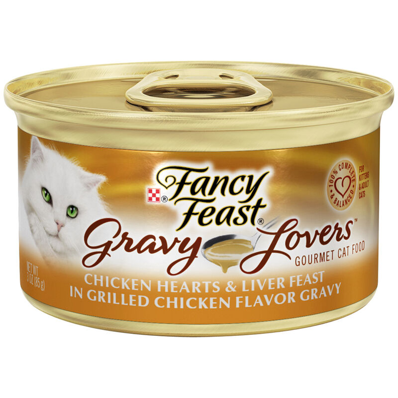 Fancy Feast Gravy Lovers Chicken Hearts & Liver Feast Gourmet Wet Cat Food