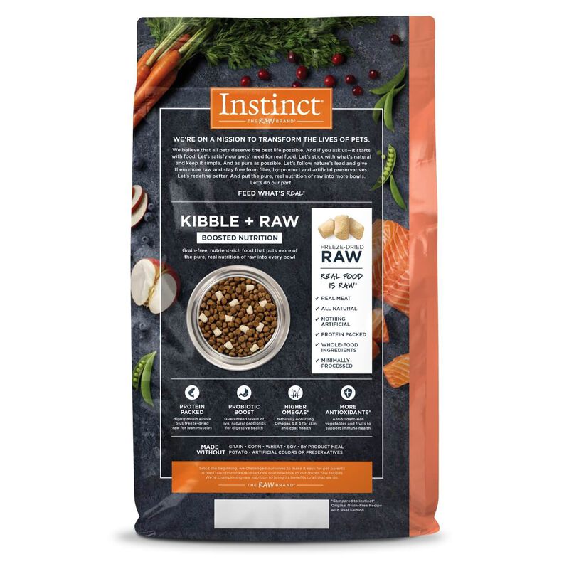 Instinct Raw Boost Grain Free Recipe With Real Salmon Dry Dog Food image number 3