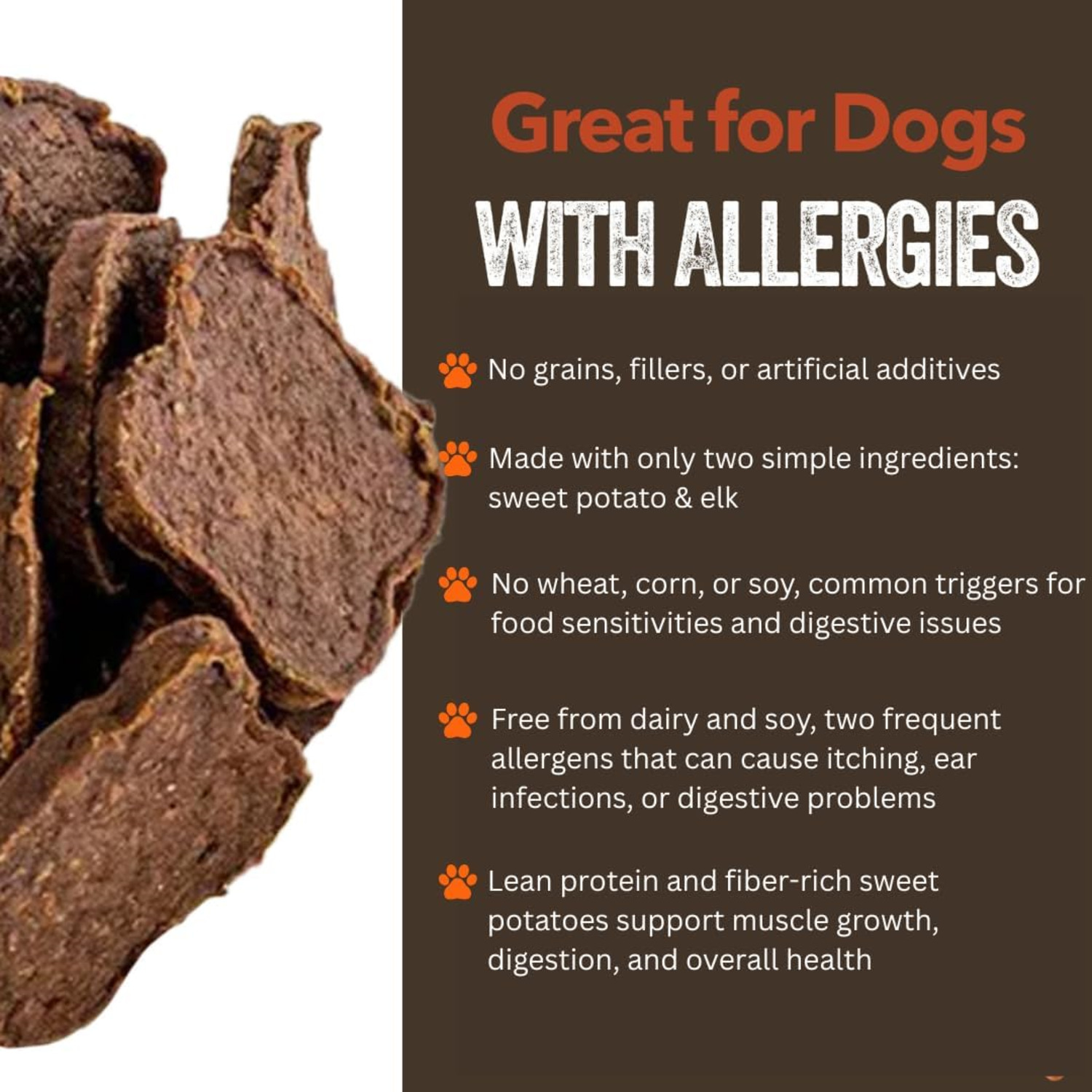 Gaines Family Farmstead Elk And Sweet Potato Fillets Dog Treats, 6Oz