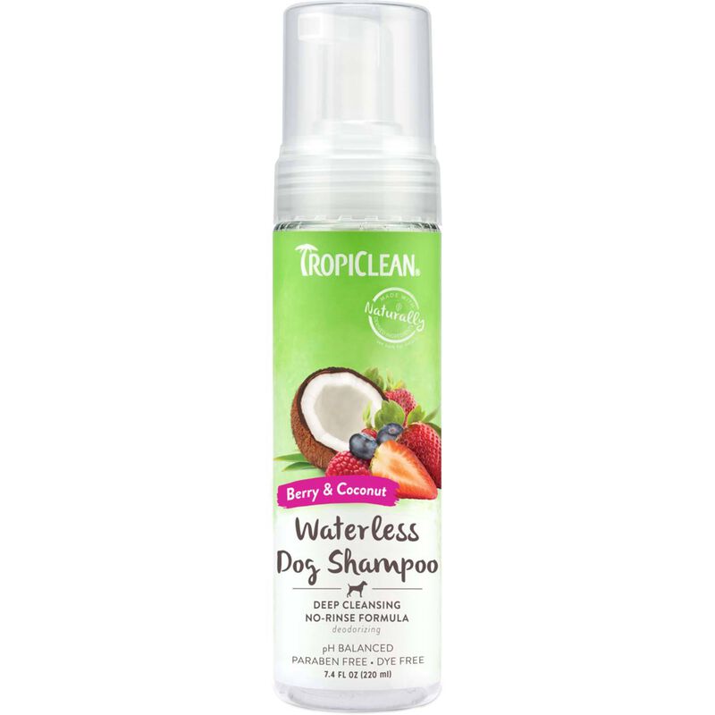 Tropiclean  Waterless Shampoo For Dogs - Berry & Coconut Scent 