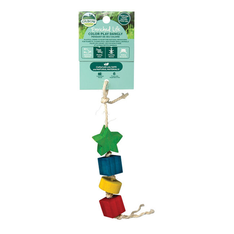 Enriched Life Color Play Dangly Toy For Small Animals image number 1