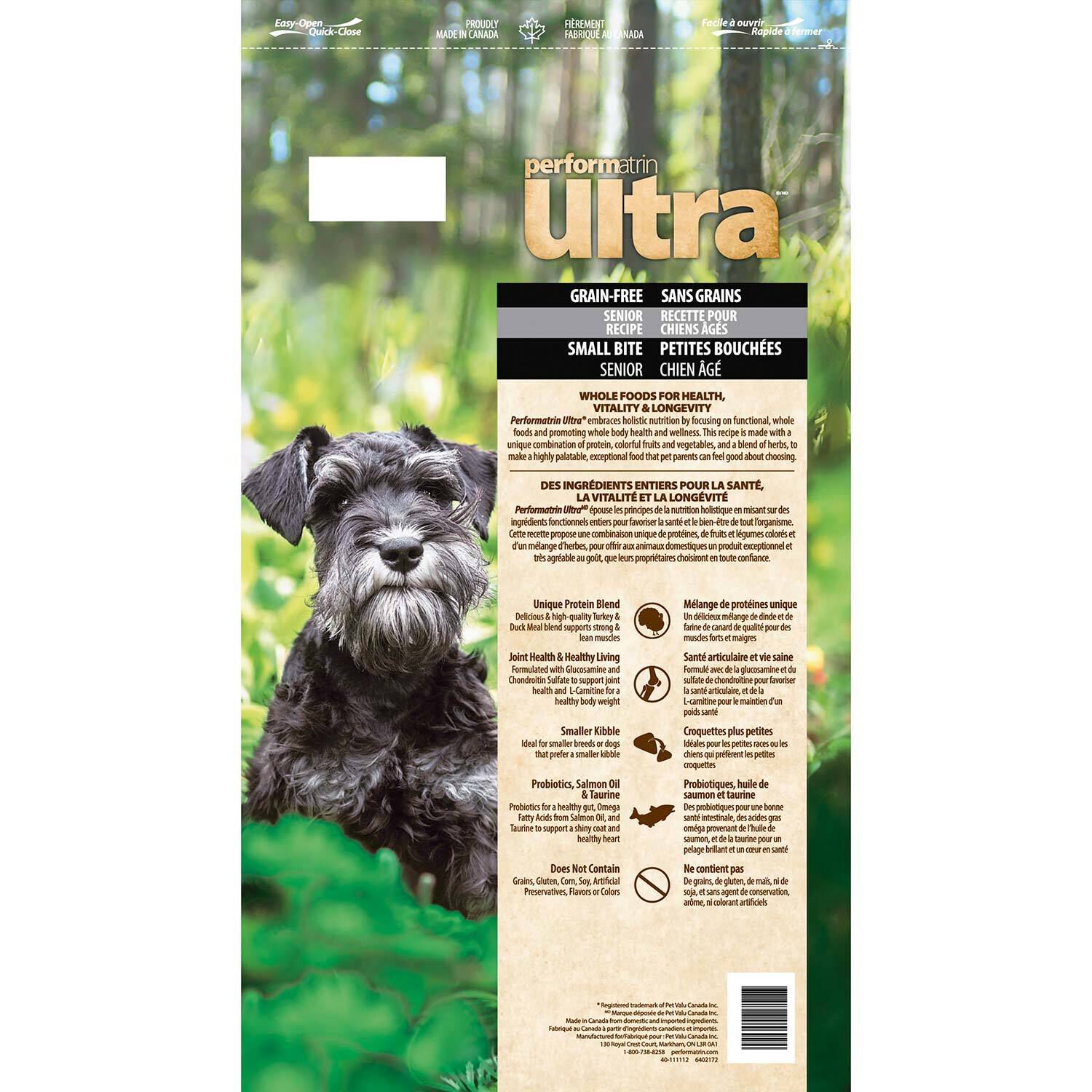 Performatrin Ultra Grain-Free Senior Small Bite Dry Dog Food Pet