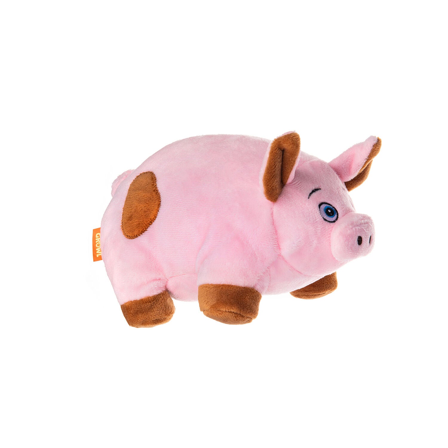 Growl Trofflers Oinkers The Pig Plush Squeaky Dog Toy, 8"
