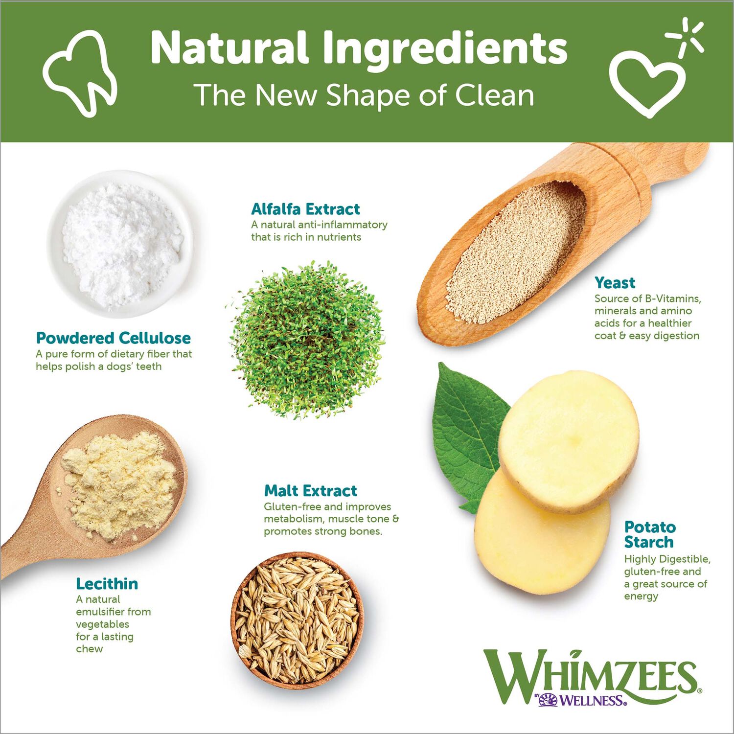 Whimzees Brushzees Natural Grain-Free Dental Dog Treats, Small, 1 Count