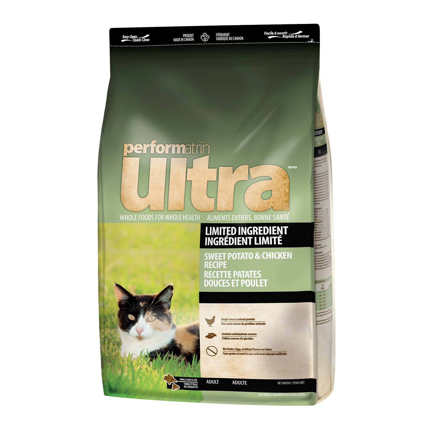 Performatrin Ultra Limited Ingredient Sweet Potato & Chicken Adult Dry Cat Food, 4-Lb Bag