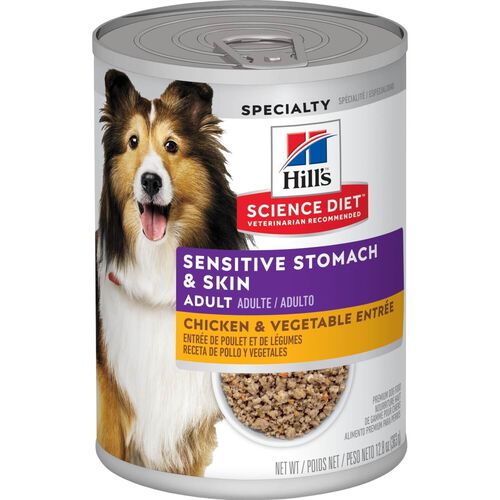 Adult Sensitive Stomach & Skin Chicken & Vegetable Entrée Canned Dog Food
