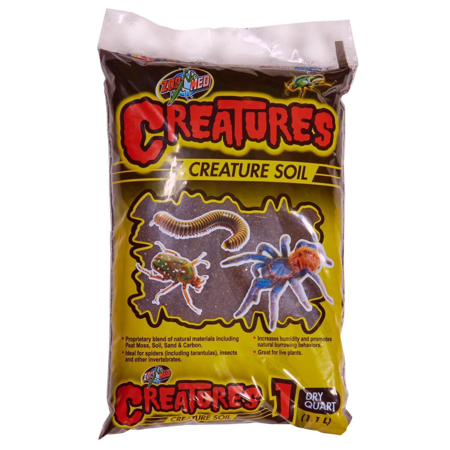 Zoo Med Creatures Creature Soil For Spiders & Invertebrates - 1 Quart