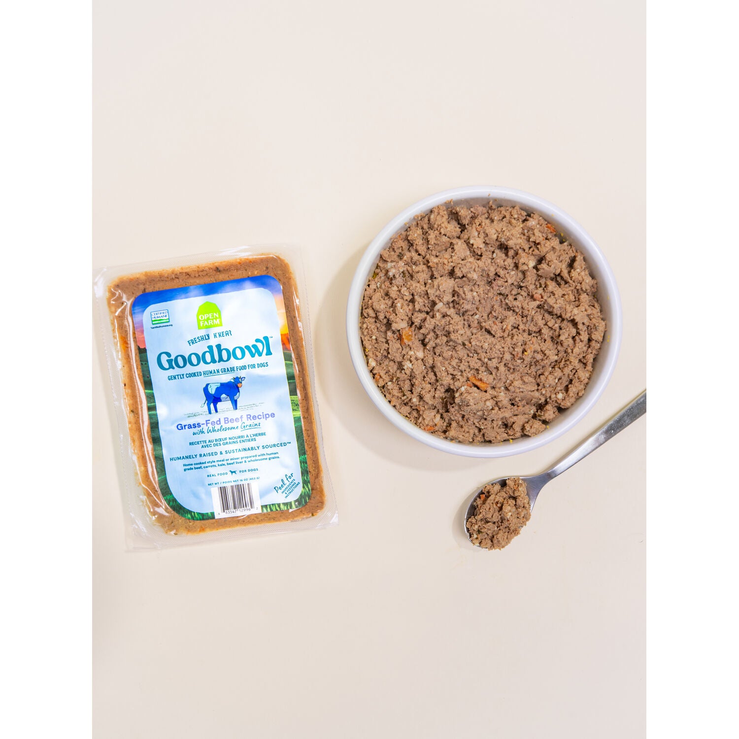 Open Farm Goodbowl Grass-Fed Beef & Wholesome Grains Gently Cooked Frozen Dog Food