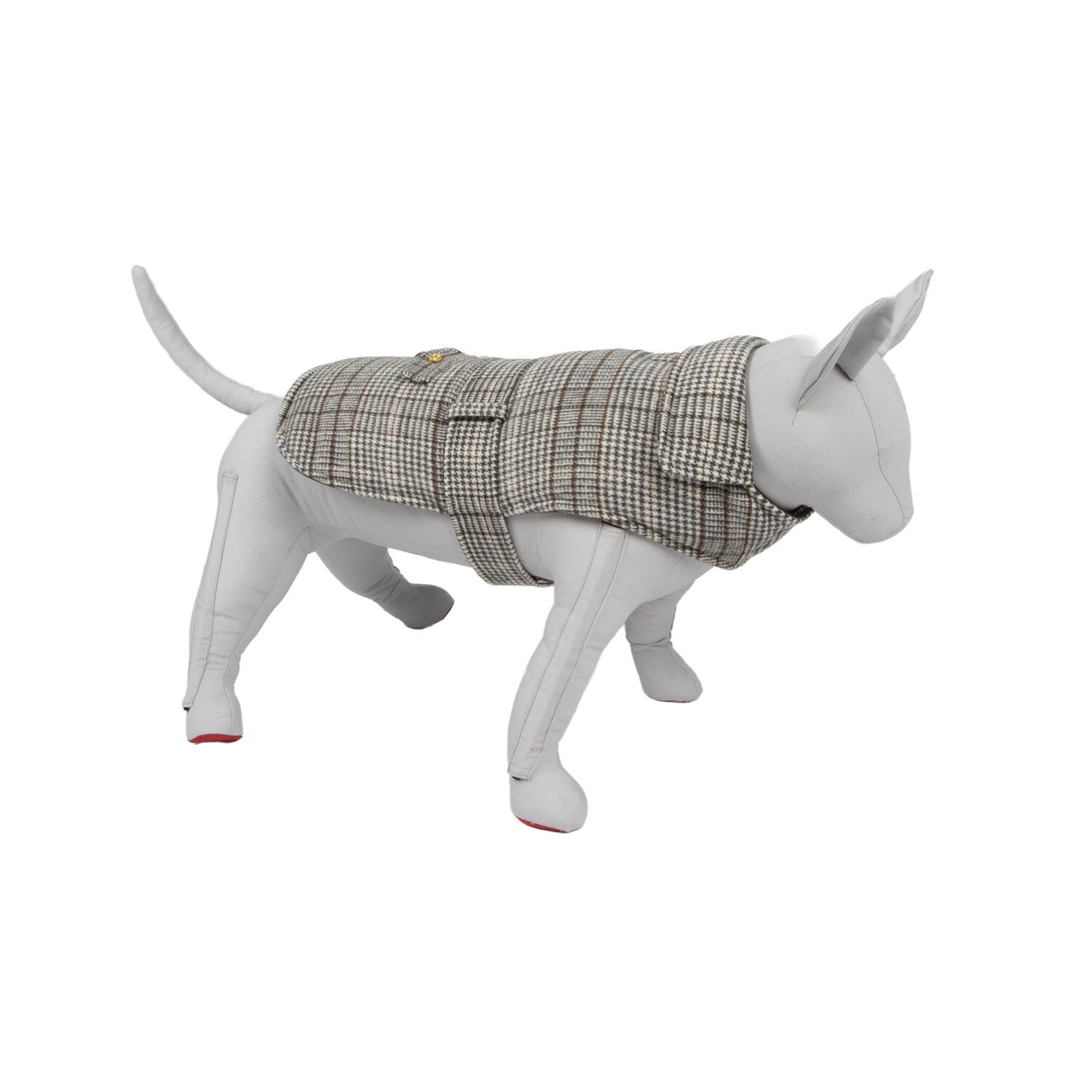 Simply Dog Brown Belted Dog Jacket, Large