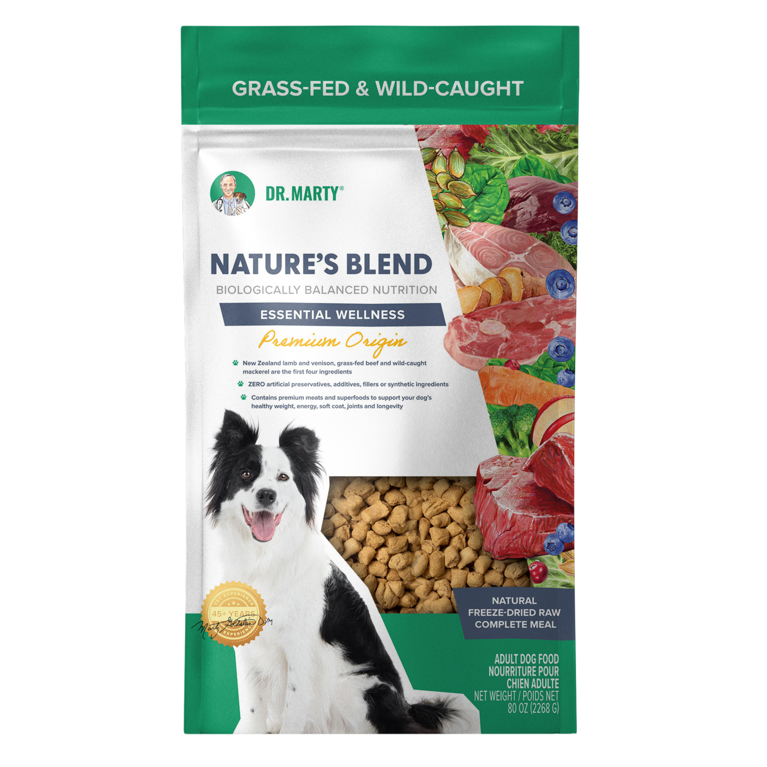 Dr. Marty Nature's Blend Premium Origin Freeze-Dried Raw Dog Food