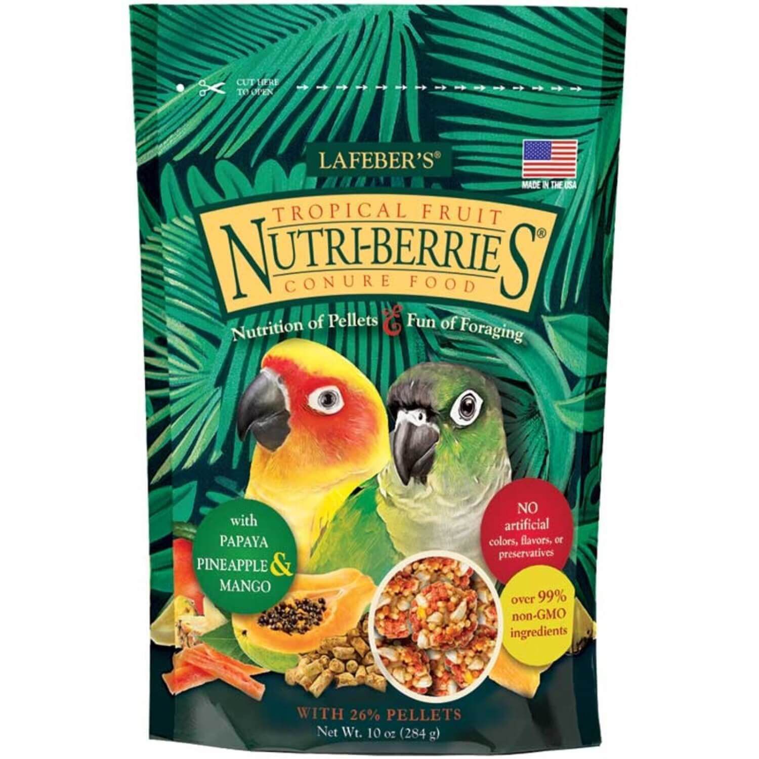Conure Tropical Fruit Nutri-Berries Bird Food