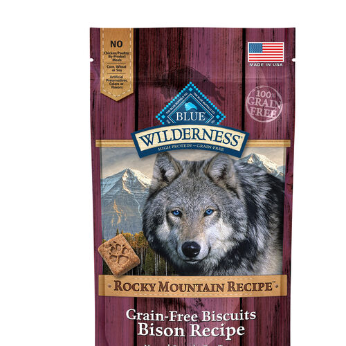 Wilderness Rocky Mountain Grain Free Biscuits Bison Recipe Dog Treat