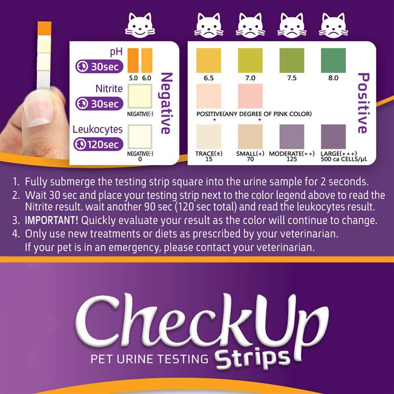Dog & Cat Urine Testing Strips For Detection Of  Uti, Nitrite, Leukocytes, P H - 50 Count image number 3