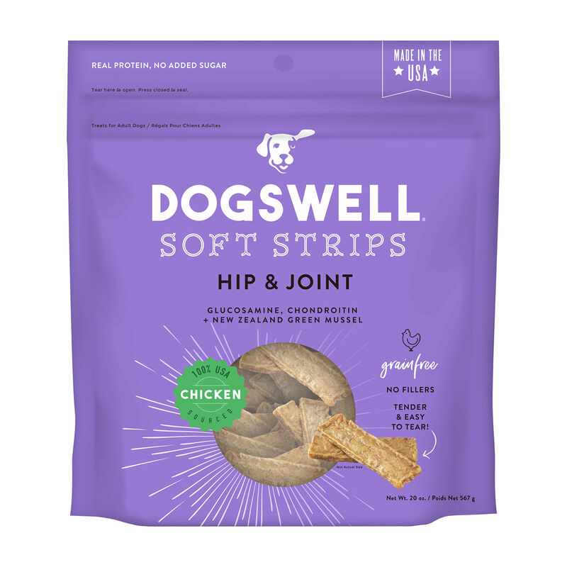 Hip & Joint Grain Free Chicken Soft Strips Dog Treat image number 2