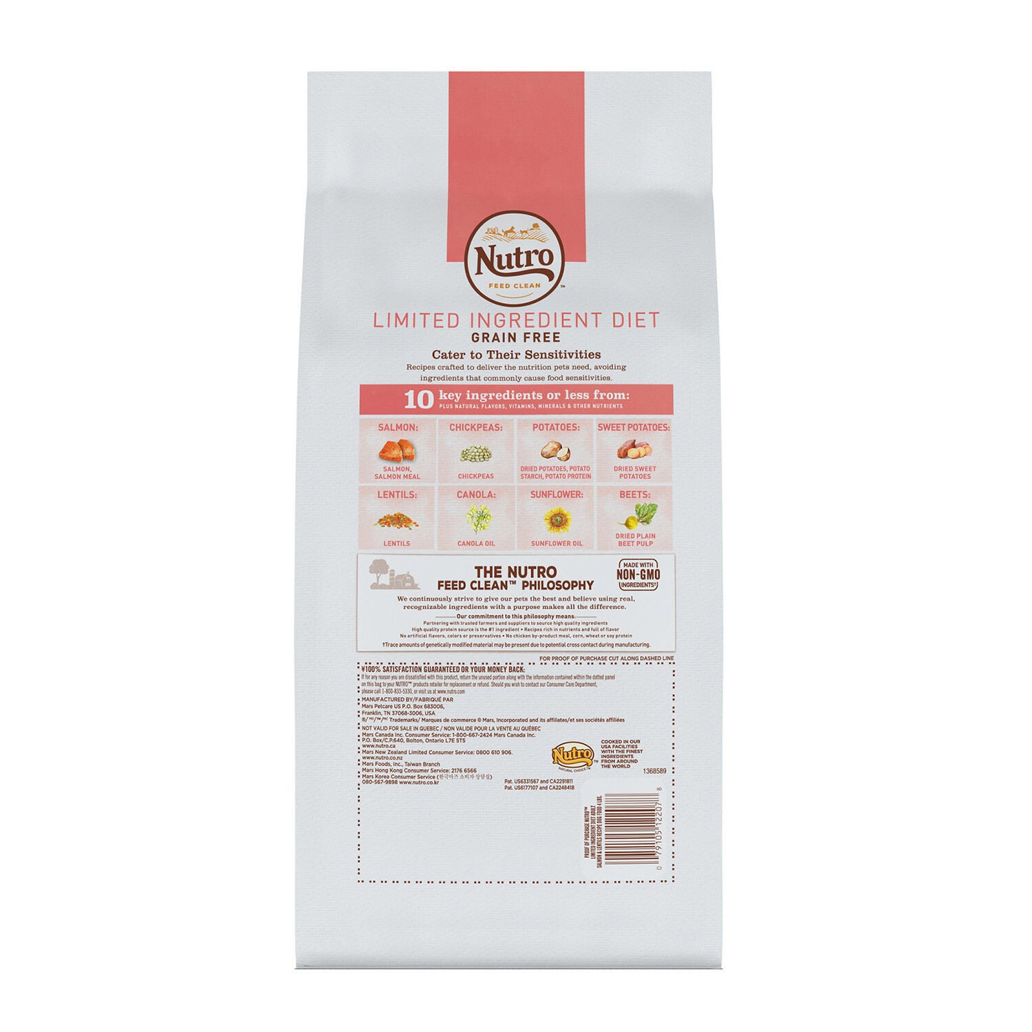 Nutro grain free salmon sale