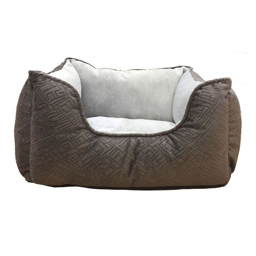 Embossed Bolster Beds Taupe