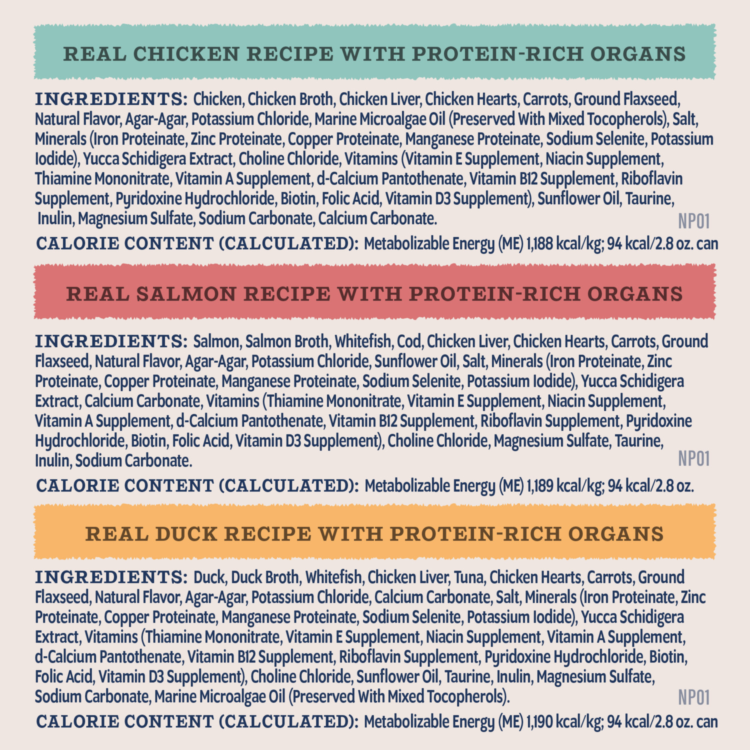 Natural Balance Ultra Protein Wet Cat Food, Pate Variety Pack &ndash; Chicken, Duck And Salmon, 2.8-Oz., Case Of 12