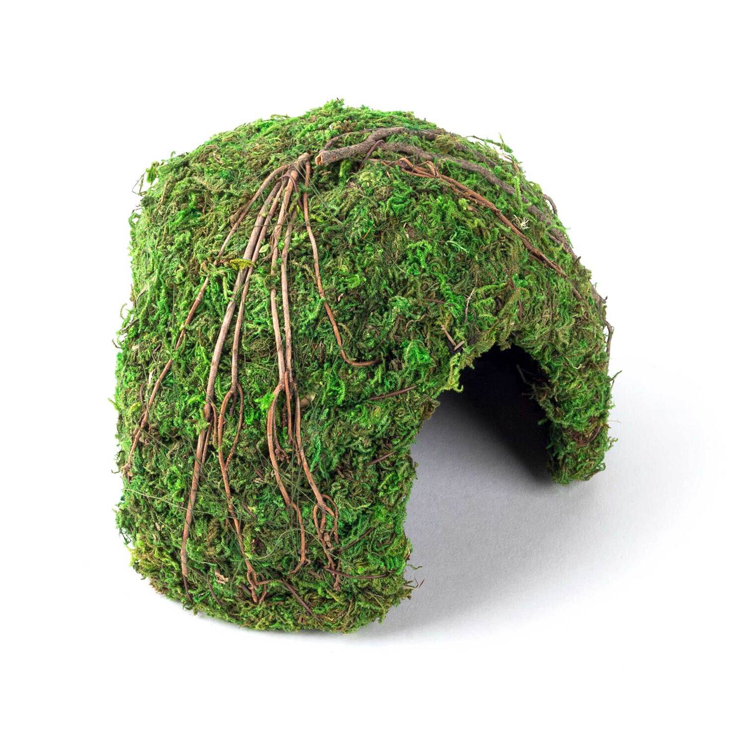 Gal&aacute;pagos Mossy Dome Reptile Hideout, Green, 6In Diameter