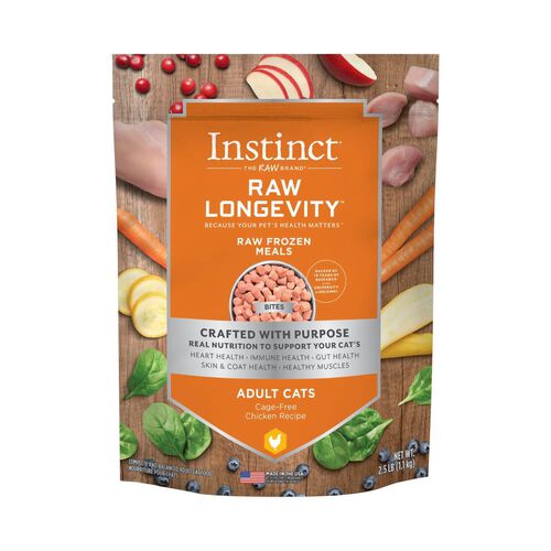 Instinct® Raw Longevity™ Raw Frozen Meals Cage Free Chicken Recipe For Cats