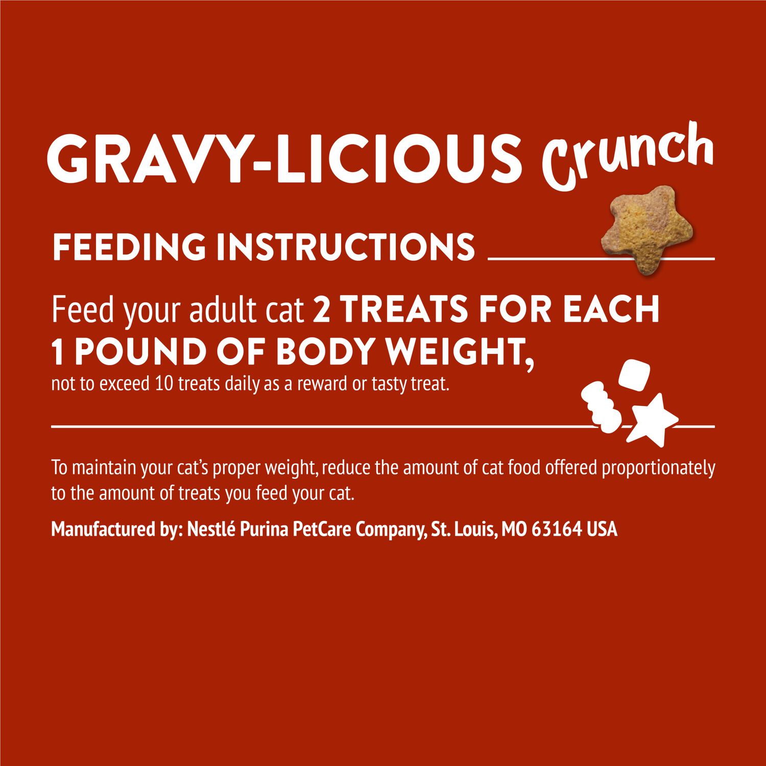 Purina Friskies Party Mix Gravy-Licious Chicken & Gravy Flavor Low-Calorie Crunchy Cat Treats, 20-Oz