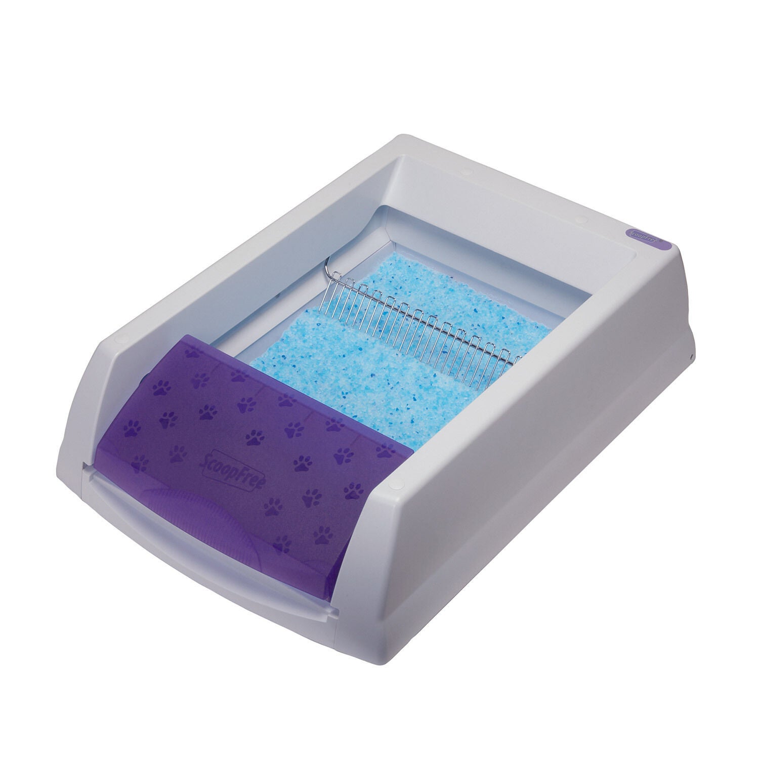 Petsafe Scoopfree Original Self Cleaning Cat Litter Box, Automatic With Disposable Tray | 1ea The PetSafe ScoopFree Original Self-Cleaning Cat Litter Box is an automatic litter box that stays fresh and clean without the hassle of scooping. Simply plug in the box and watch it work. The automatic rake system sweeps waste into the covered compartment 20 minutes after your cat uses the litter box. The special crystal cat litter, packed in a convenient disposable litter tray, is 5 times more effective at reducing odor than clay or clumping cat litters. Your cat will always have a clean, fresh-smelling litter box, and you'll enjoy a home that's effortlessly odor-free. | Petsafe Scoopfree Original Self Cleaning Cat Litter Box, Automatic With Disposable Tray | 1ea