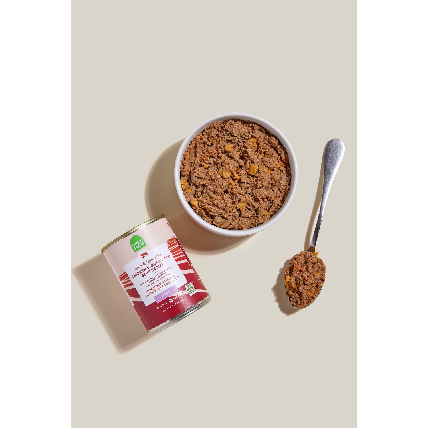 Open Farm Chicken & Grass-Fed Beef P&acirc;t&eacute; Wet Dog Food, 12.5-Oz Can