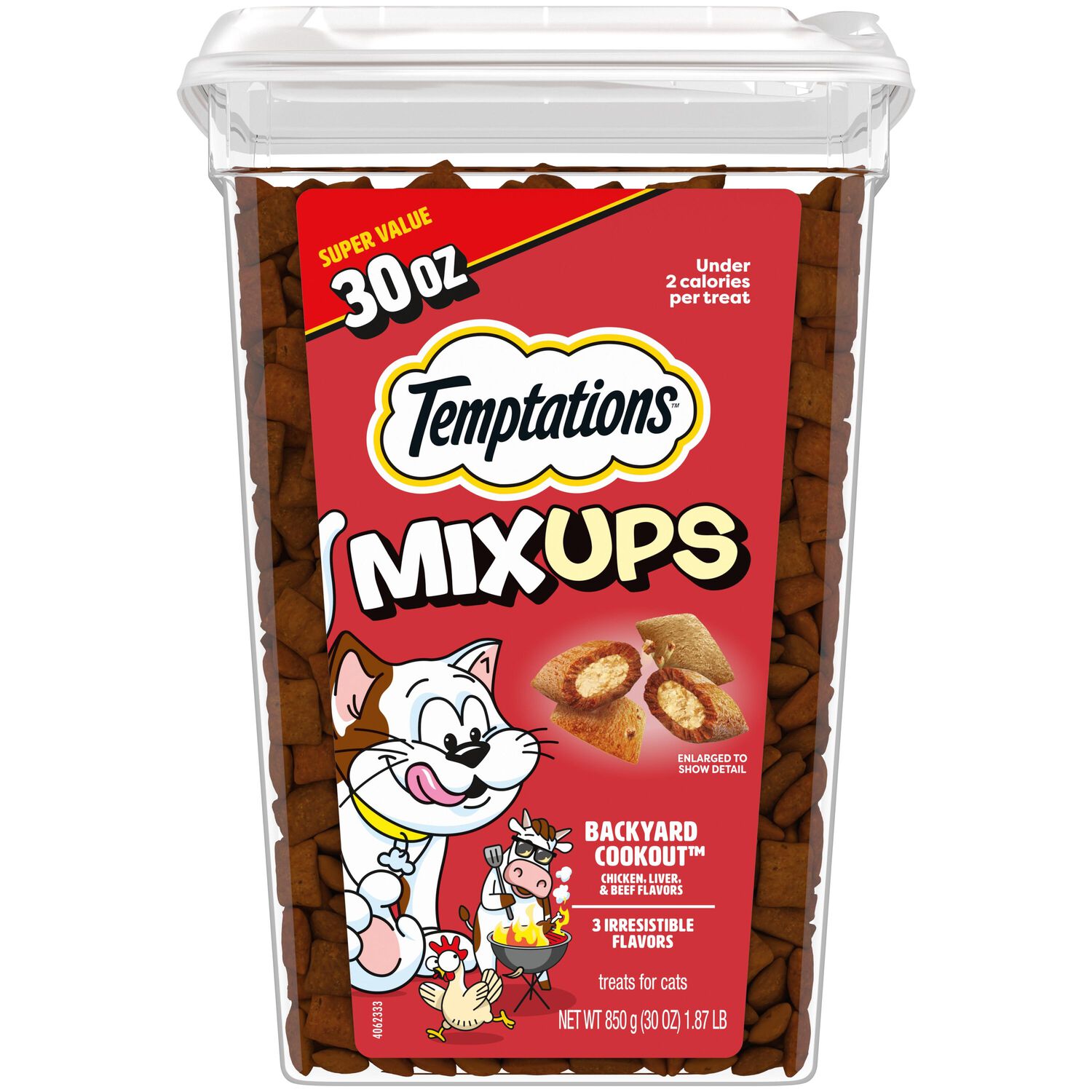 Temptations Mixups Crunchy & Soft Backyard Cookout Flavor Cat Treats