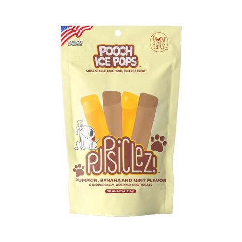 Luv Tails Pupsiclez  Pooch Ice Pops Dog Treats - Pumpkin,Banana And Mint Flavor