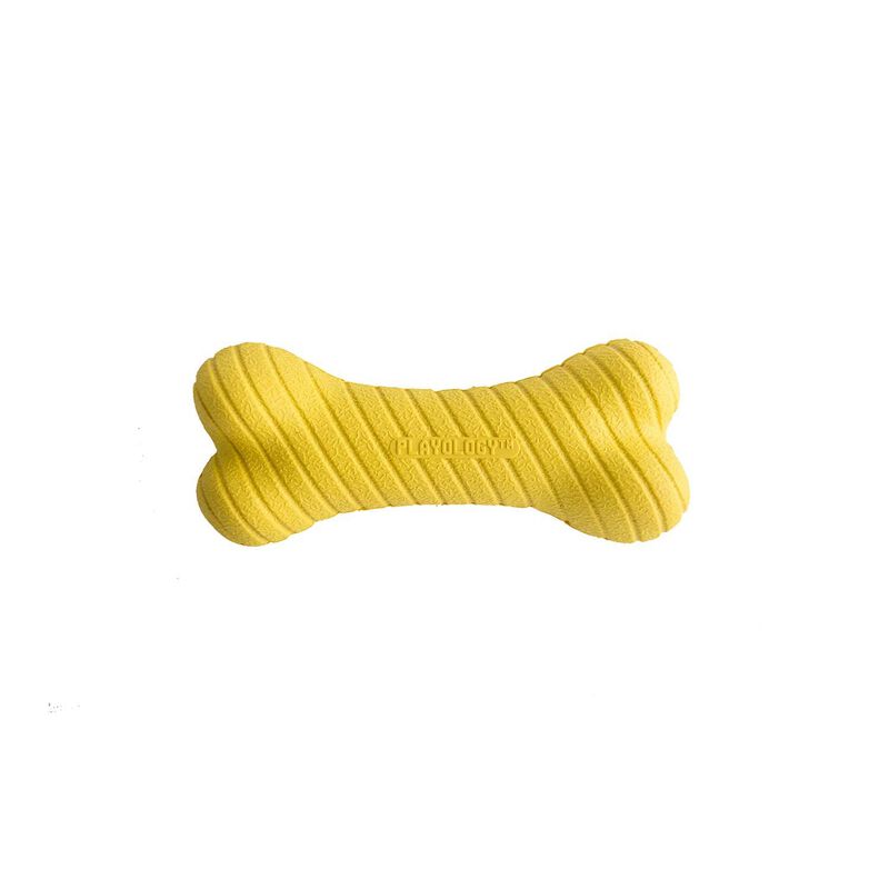 Playology All Natural  Chicken Scented Dual Layer Bone Dog Toy