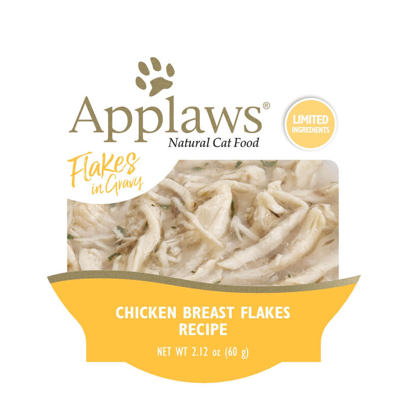 Applaws Natural Limited Ingredient Chicken Breast Flakes In Gravy Wet Cat Food,  2.12oz