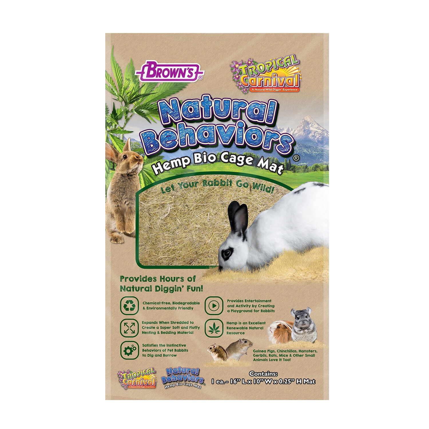 Hemp mats deals for rabbits