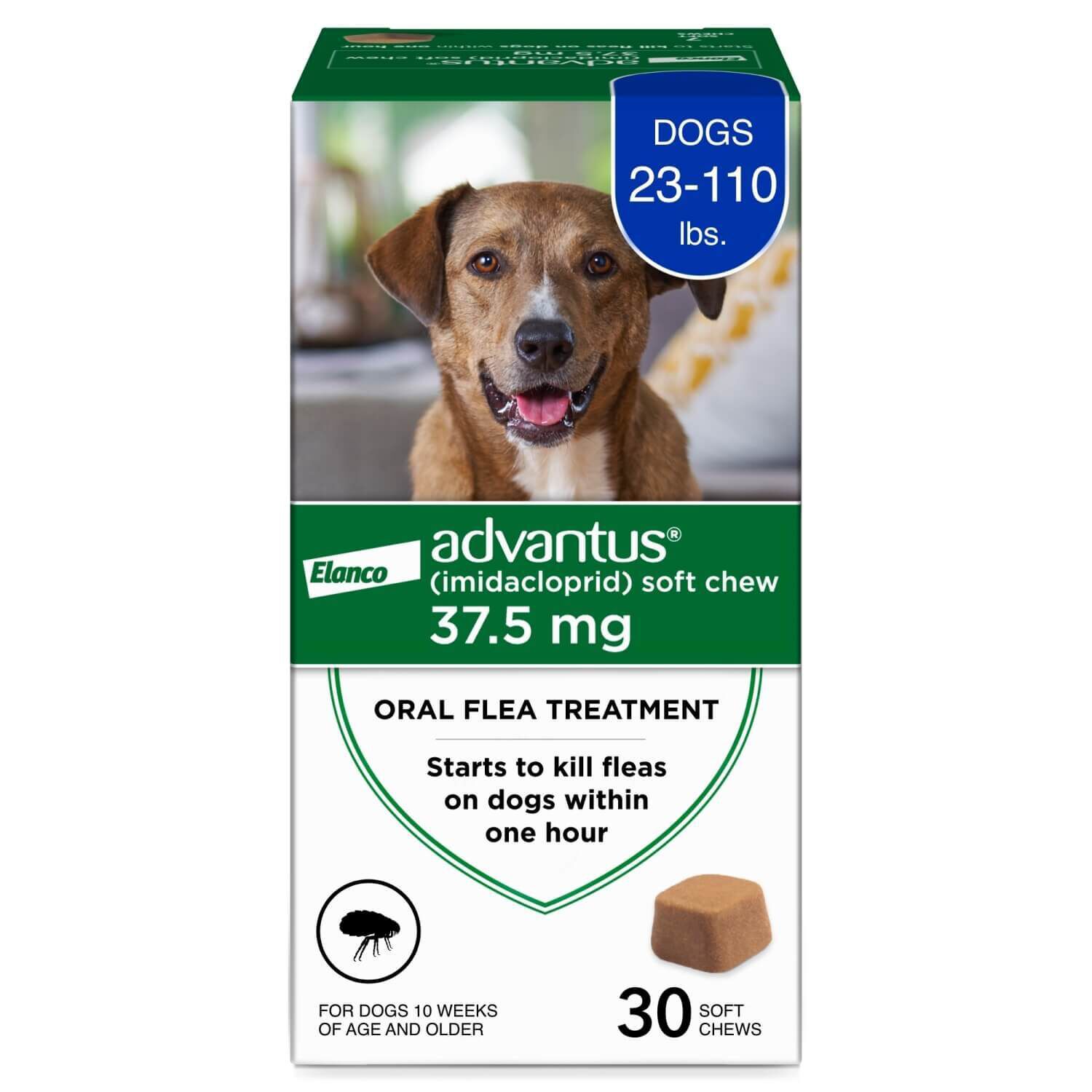 Advantus Chewable Oral Flea Treatment For Dogs, 23-110 Lbs | Pet