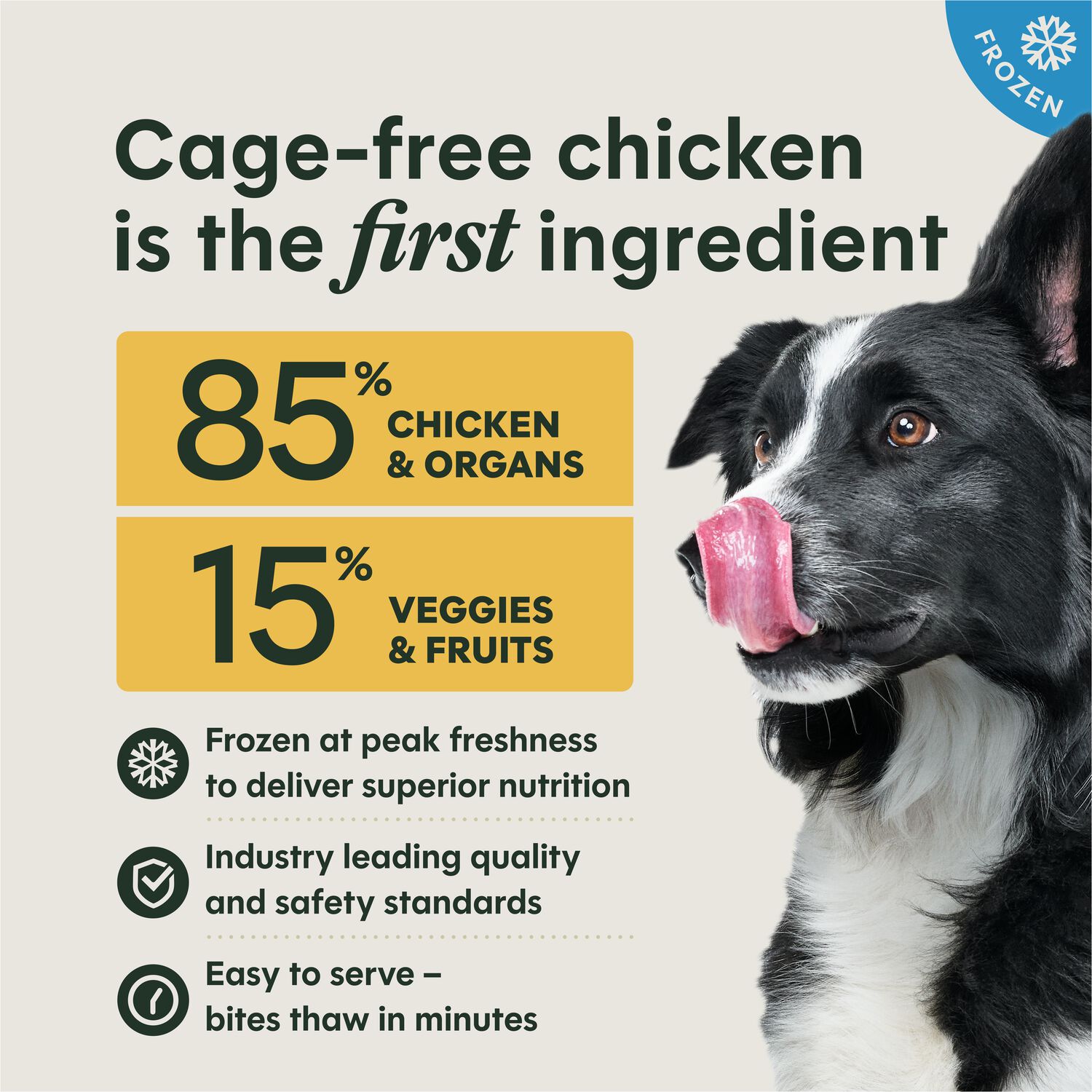 Instinct Raw Cage-Free Chicken Recipe Frozen Dog Food, 6-Lb Bag