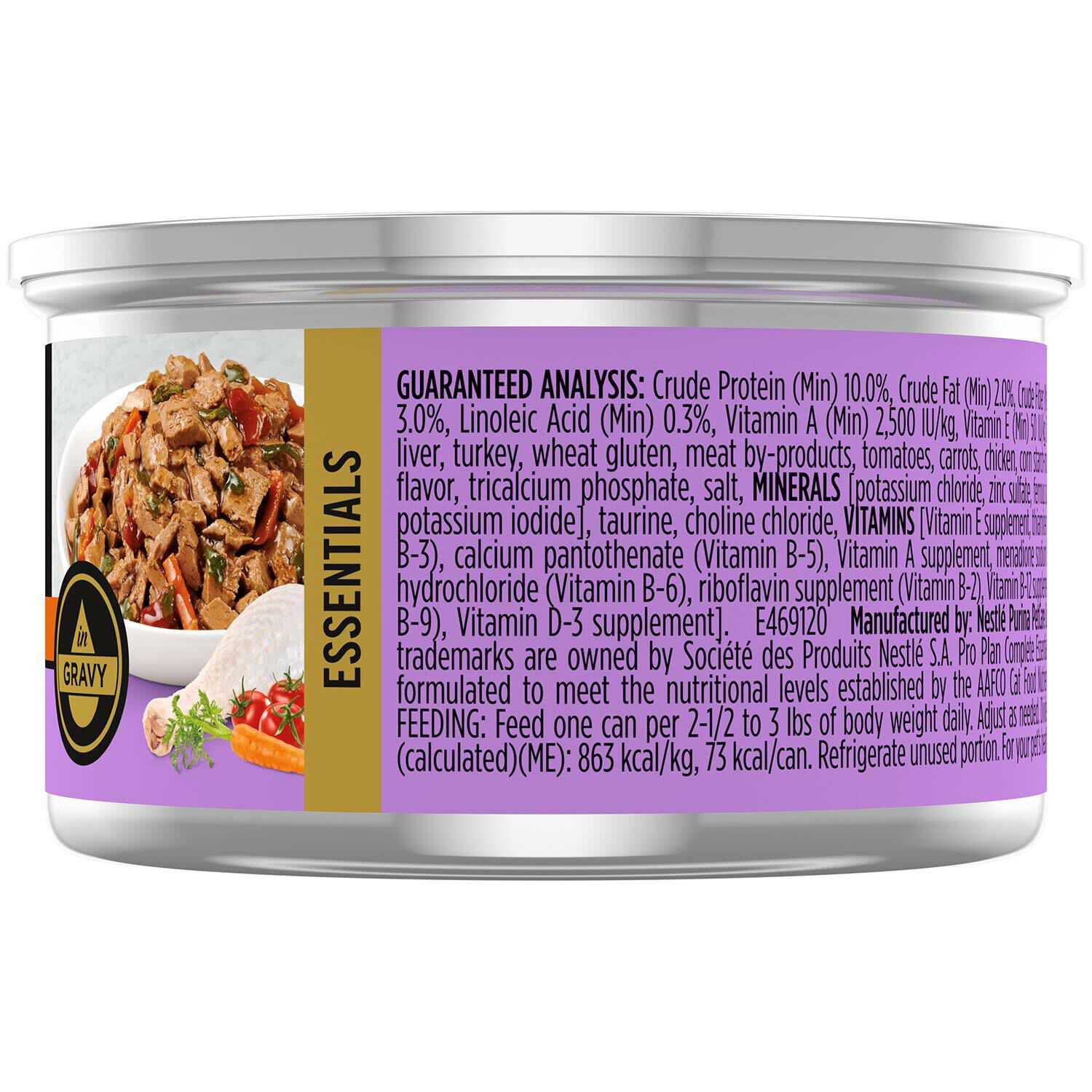 Purina Pro Plan Savor Adult Turkey & Vegetable Entree In Gravy Cat Food