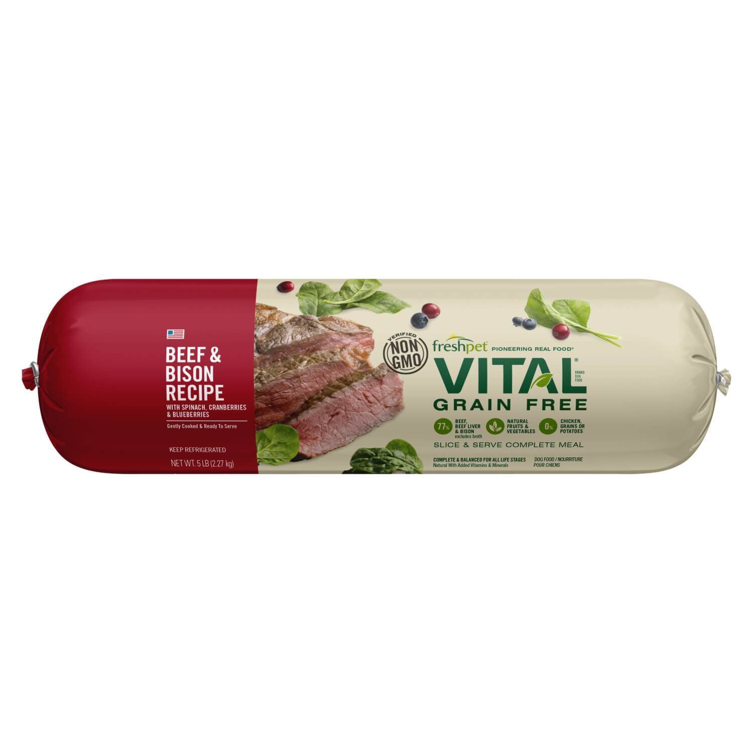 Vital® Grain Free Beef & Bison Dog Food Recipe With Spinach, Cranberries & Blueberries Vital® Grain Free Beef & Bison Dog Food Recipe With Spinach, Cranberries & Blueberries
