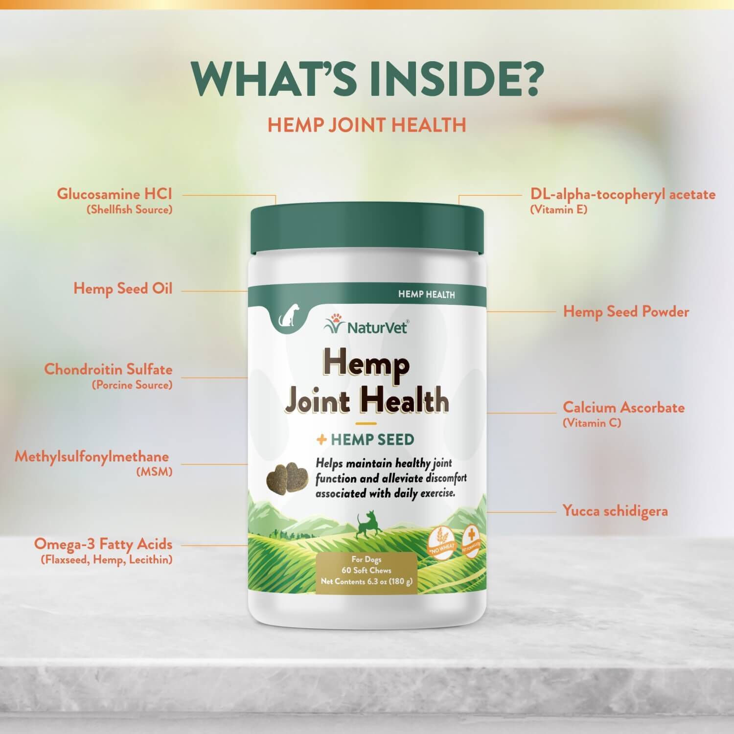Naturvet Hemp Joint Health Soft Chews For Dogs